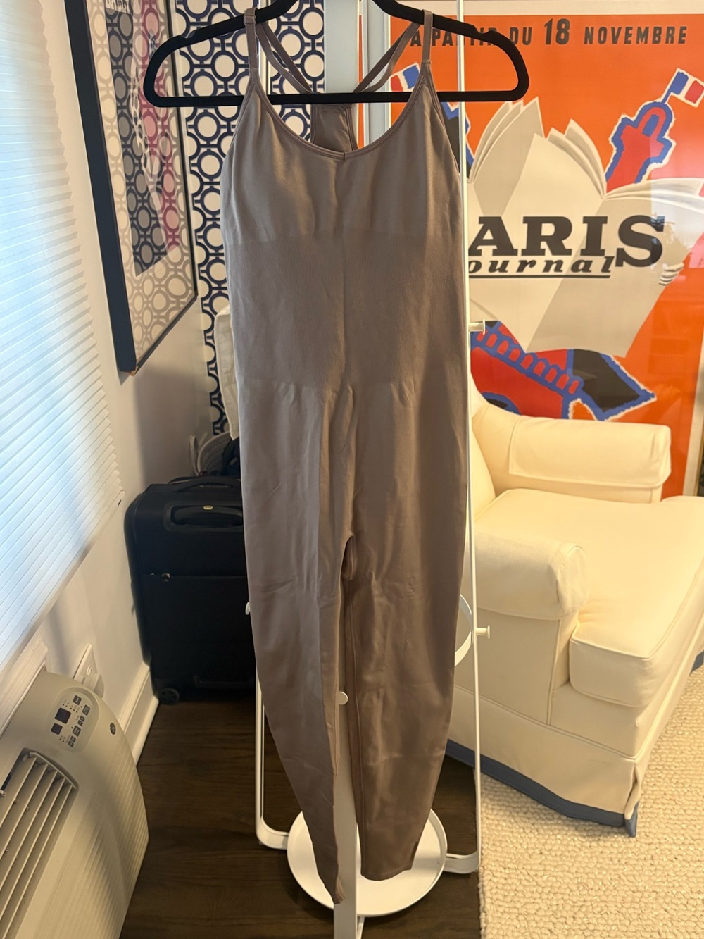 Women’s Sleeveless Jumpsuit - Taupe